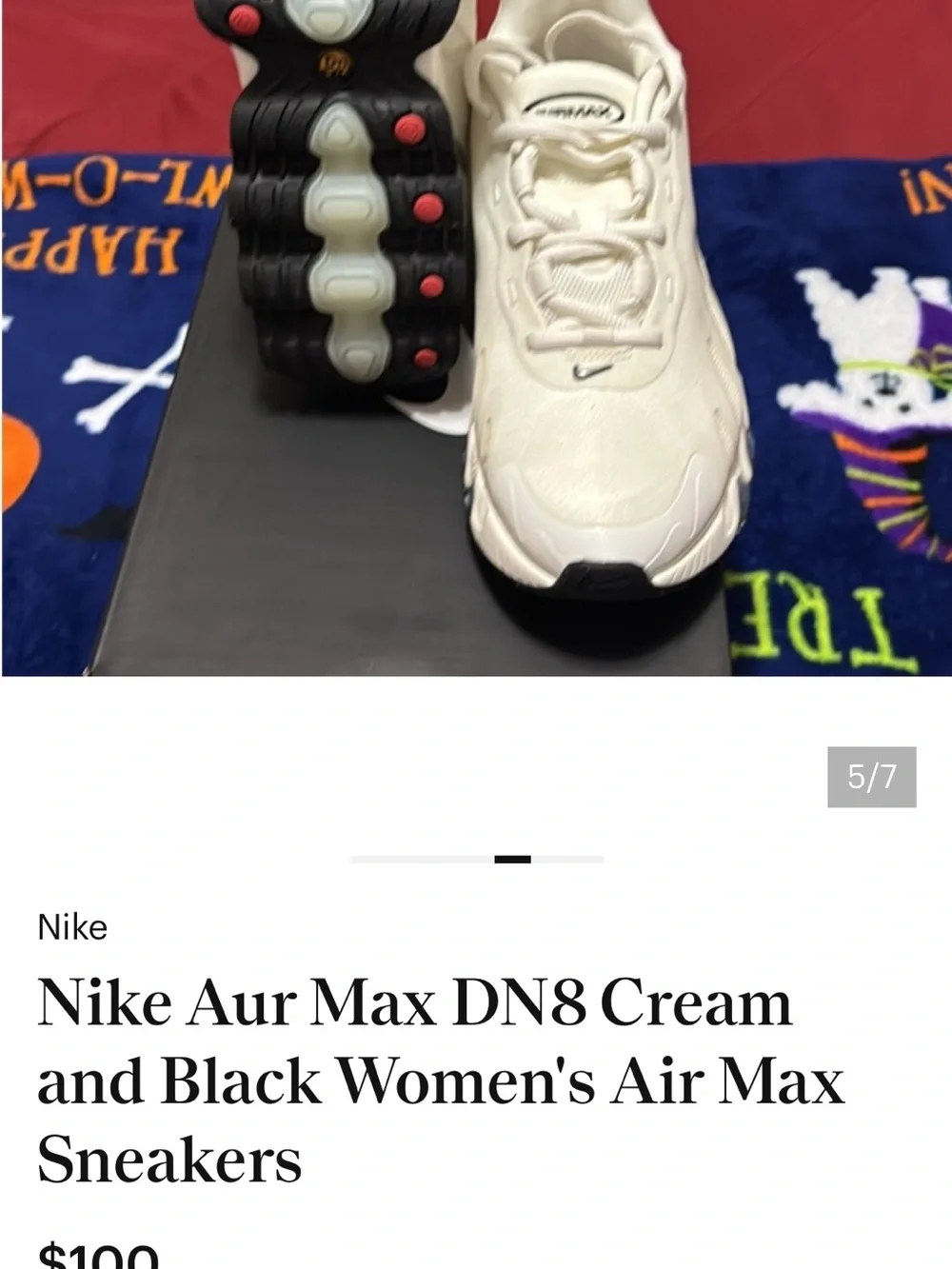 Women’s Nike Air Max DN8 Cream/Off-White Casual Sneakers